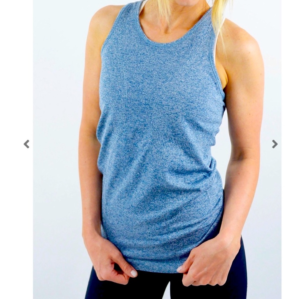 NWT Zyia Copper Charged Tank in Navy Large